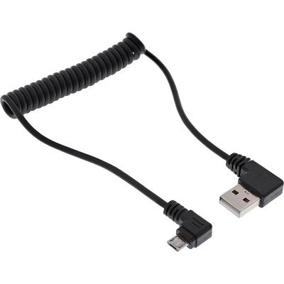InLine® USB DUAL+ KFZ-Ladeset, Stromadapter mit 1m Spiralkabel, 12/24VDC zu 5V DC/2.1A (Produktbild 3)