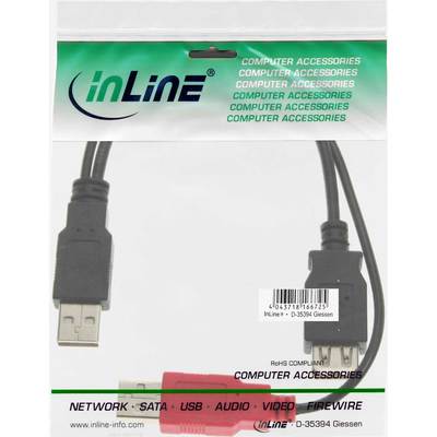 InLine® USB 2.0 Y-Anschlusskabel, 2x Stecker A an Buchse A, 0,2m (Produktbild 11)