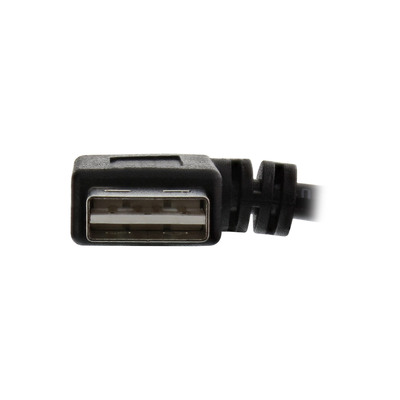 InLine® Smart USB 2.0 Verlängerung gewinkelt, USB-A Stecker / Buchse, schwarz, 0,2m (Produktbild 2)