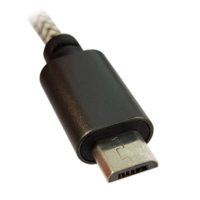 LC-Power LC-C-USB-MICRO-1M-1 USB A zu Micro-USB Kabel, silber, 1m (Produktbild 2)