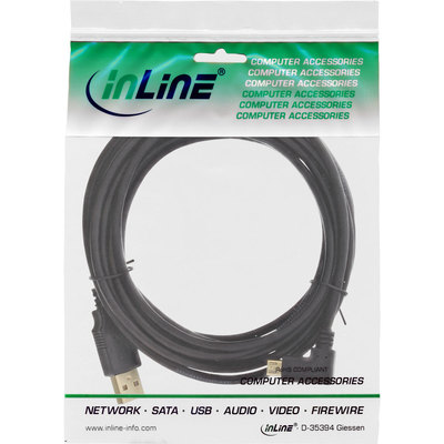 InLine® Micro-USB 2.0 Kabel, USB-A Stecker an Micro-B Stecker gewinkelt, vergoldete Kontakte, 2m (Produktbild 11)