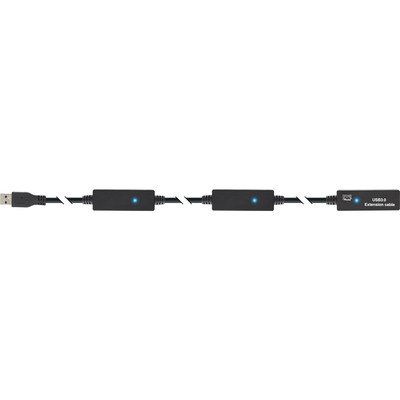 InLine® USB 3.0 Aktiv-Verlängerung, Stecker A an Buchse A, schwarz, 15m (Produktbild 2)