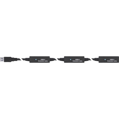 InLine® USB 3.2 Gen.1 Aktiv-Verlängerung, USB-A Stecker an USB-C Buchse, 15m (Produktbild 2)