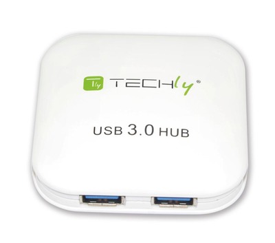 USB 3.0 Super Speed Hub 4-Port -- , IUSB3-HUB4-WH (Produktbild 1)
