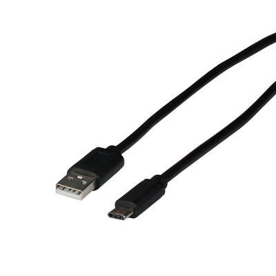 USB 2.0 Kabel, Typ-C Stecker - Typ-A -- Stecker, 0.5m, EBUSBC-USB20AK.0,5 (Produktbild 1)