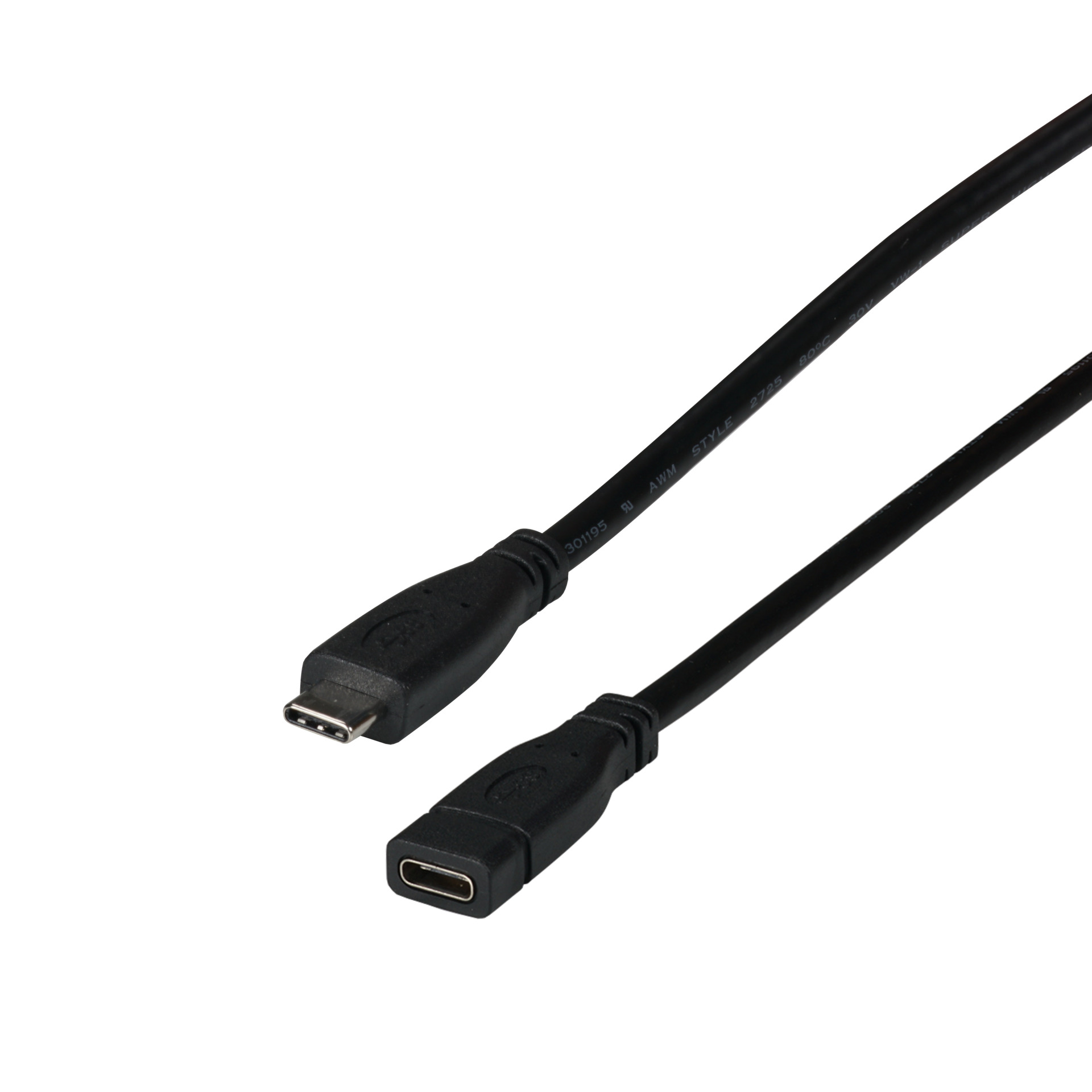 USB 3.2 Gen2 10Gbit 3A -- Verlängerungskabel,,Typ-C Stecker - Typ-, EBUSBC-USBC10GE.0,2 (Produktbild 1)