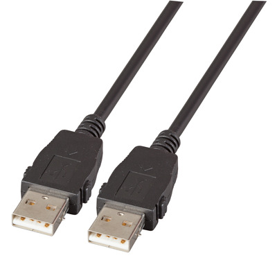 USB2.0 Anschlusskabel A-A, St.-St. -- 1,0m, Classic, beidseitig verriegelbar, K5211SW.1 (Produktbild 1)