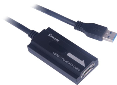 USB 3.0 Adapter, USB A- eSATA II -- St.-Bu., 0,3m, EBUSB457 (Produktbild 1)