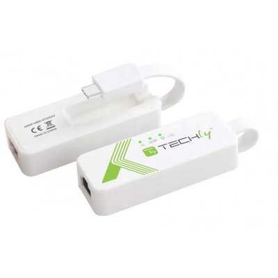 USB 3.1 Typ C RJ45 10/100/1000 Adapter -- weiß, IADAP-USB31-ETGIGA3 (Produktbild 1)