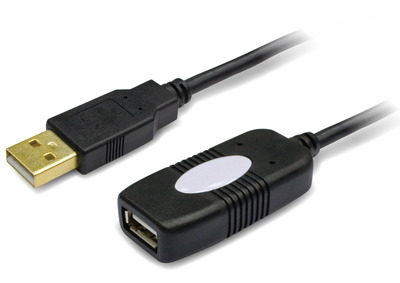 USB 2.0 Aktives Verlängerungskabel, 10 m -- , IUSB-REP10TY (Produktbild 1)
