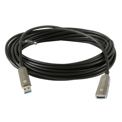 USB3.0 AOC Kabel, A-A, St-Bu.,Schwarz 20 -- m