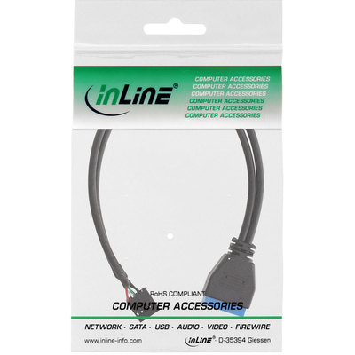 InLine® USB 2.0 zu 3.0 Adapterkabel intern, USB 2.0 Mainboard auf USB 3.0 intern, 0,3m (Produktbild 11)