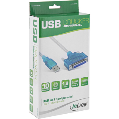 InLine® USB zu 25pol parallel, Drucker-Adapterkabel (Produktbild 11)
