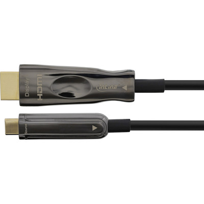 InLine USB Display AOC Kabel, USB Typ-C Stecker zu HDMI Stecker, 20m (Produktbild 2)