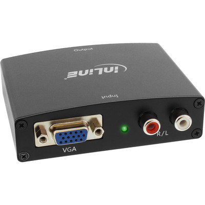 InLine® Konverter VGA+Audio zu HDMI, Eingang VGA und Cinch Audio Stereo, Ausgang HDMI (Produktbild 2)