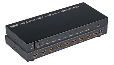 HDMI Splitter 8-Port, unterstützt -- 4Kx2K, HDCP, ME1004 (Produktbild 1)