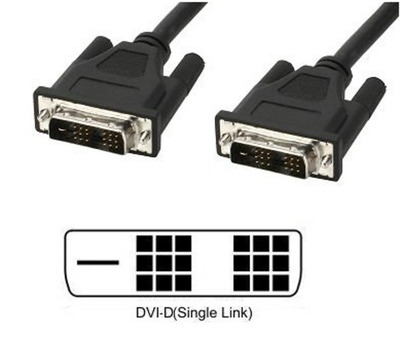 DVI-D Single-Link Anschlusskabel -- Stecker/Stecker, schwarz, 1,8 m, ICOC-DVI-8000 (Produktbild 1)