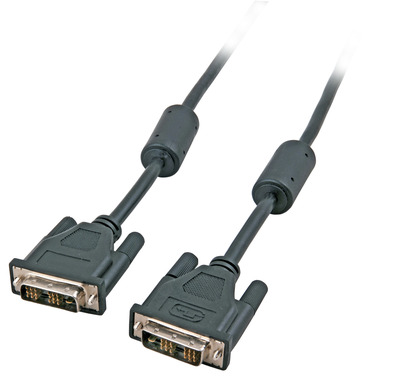 DVI-D Single Link Kabel, 2x DVI-D 18+1 -- St.-St., AWG 30, 2,0m, schwarz, K5433.2 (Produktbild 1)