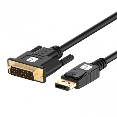 DisplayPort 1.2 auf DVI Kabel, Full HD -- passiv, schwarz, 1 m, ICOC-DSP-C12-010P (Produktbild 1)