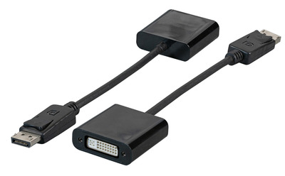 DisplayPort Adapter,DP Stecker,auf DVI -- 24+5 Buchse, Full HD, EB485V2 (Produktbild 1)