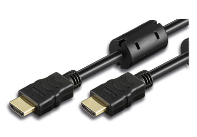 HDMI Kabel High Speed mit Ethernet -- Schwarz mit Ferrit 15 m, ICOC-HDMI-FR-150 (Produktbild 1)