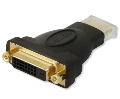 HDMI Stecker auf DVI-D 24+1 dual link -- Buchse, IADAP-HDMI-606 (Produktbild 1)