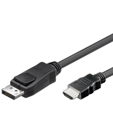 Konverter DisplayPort 1.2 auf HDMI -- Stecker/Stecker, schwarz, 1 m, ICOC-DSP-H12-010 (Produktbild 1)