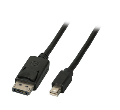 Mini DisplayPort - DisplayPort Kabel -- St-St, 1m, schwarz, K5565SW.1 (Produktbild 1)