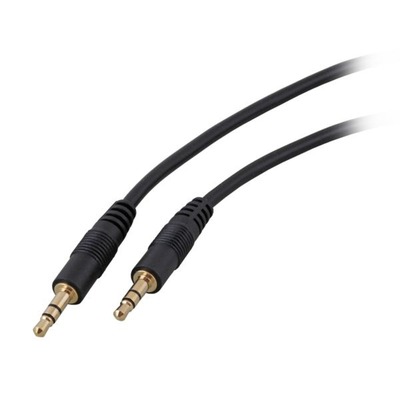 Audio Anschlusskabel, Klinke 3,5mm -- Stereo, 2 Meter, schwarz, K5813SW.2 (Produktbild 1)