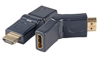 HDMI Adapter -- Typ A St. auf Typ A Bu. 180°, EB483 (Produktbild 1)