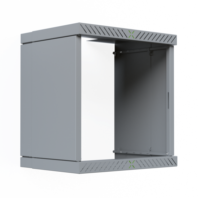 Verkleidung für X-Rack Wandgehäuse -- ohne Tür 12HE grau RAL7035 2/3, WGX-O12GR.S (Produktbild 1)