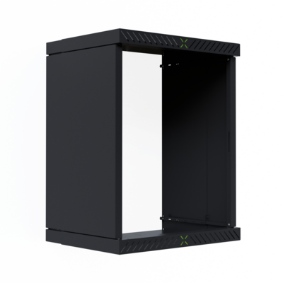 Verkleidung für X-Rack Wandgehäuse -- ohne Tür 15HE schwarz RAL9005 2/3, WGX-O15TS.S (Produktbild 1)