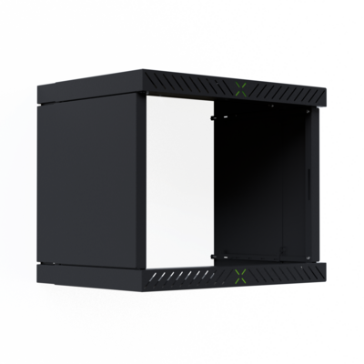 Verkleidung für X-Rack Wandgehäuse -- ohne Tür 9HE schwarz RAL9005 2/3, WGX-O09TS.S (Produktbild 1)