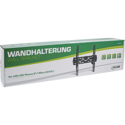 InLine® Wandhalterung für LCD/LED/Plasma 81-140cm (32-55), max. 50kg (Produktbild 3)