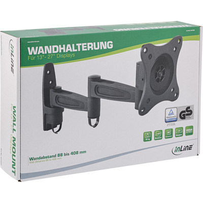 InLine® Wandhalterung, für Monitore bis 69cm (27), max. 15kg, 2-teiliger Arm  (Produktbild 5)