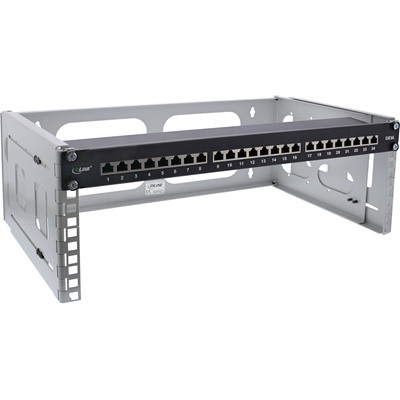 InLine® 19 Rack zur Wandmontage, 4HE, 24-40cm Tiefe, grau (Produktbild 2)