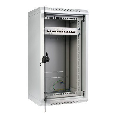 Triton RKA-10-AS4-CAX-X1 10/19 Wandschrank Hybrid, Glastür, T=360mm, grau (Produktbild 2)