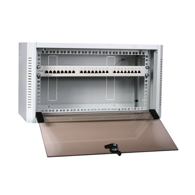 Triton RKA-10-AS4-CAX-X1 10/19 Wandschrank Hybrid, Glastür, T=360mm, grau (Produktbild 3)