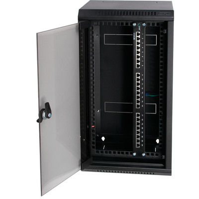 Triton RKA-10-AS5-BAX-X1 10/19 Wandschrank Hybrid, Glastür, T=460mm, schwarz (Produktbild 3)