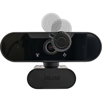 InLine® Webcam FullHD 1920x1080/30Hz mit Autofokus, USB-A Anschlusskabel  (Produktbild 5)