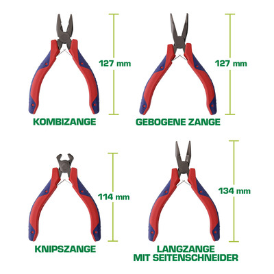 InLine® Elektronik-Zangen, Set, 8-teilig (Produktbild 6)