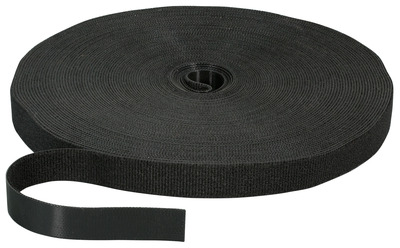 Klettband 20mm schwarz, 25m Rolle -- , KB20-2500B (Produktbild 1)