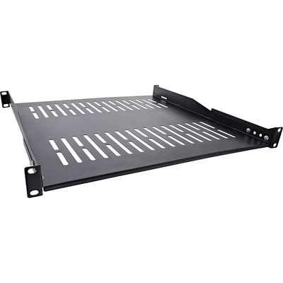 InLine® 19 Fachboden, 450mm, 50kg, 1HE, RAL 9005 schwarz (Produktbild 2)