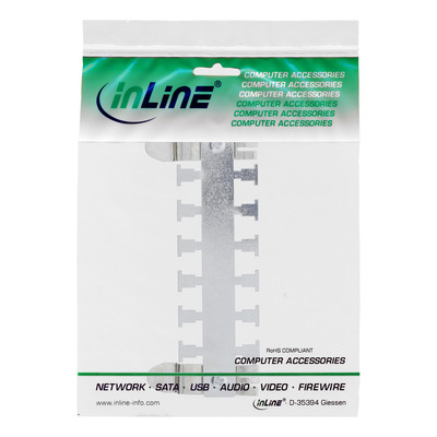 InLine® Kabelführungsleiste zur Montage an Hutschiene (TS35) metall (Produktbild 3)