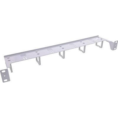InLine® 19 Kabelführungspanel, 5 Kunststoffbügel horizontal, RAL 7035, grau (Produktbild 2)