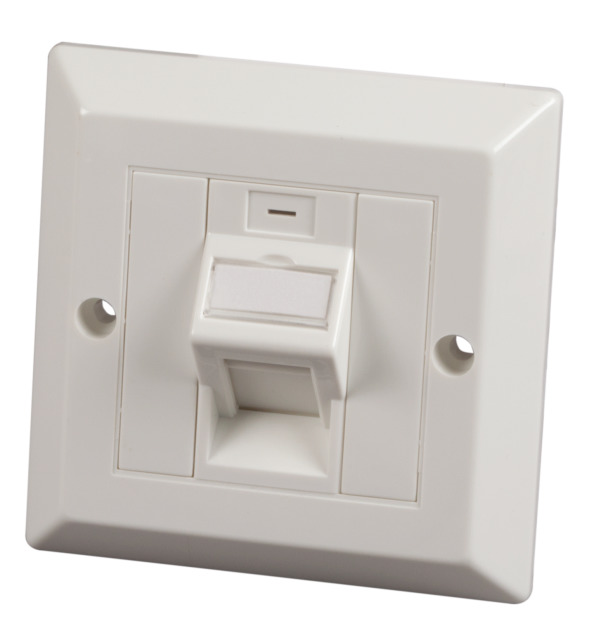 Abdeckrahmen 86x86mm, mit 1x Aufnahme, schräg, UK Abdeckrahmen 86x86mm, mit 1x Aufnahme, schräg, UK