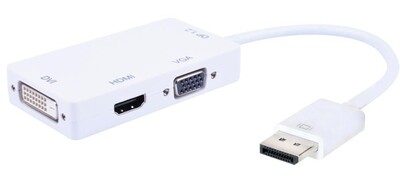 Adapter - DisplayPort 1.2 Stecker auf HDMI/DVI/VGA Adapter - DisplayPort 1.2 Stecker auf HDMI/DVI/VGA
