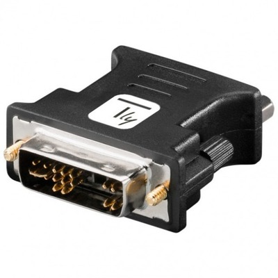 Adapter DVI-A Stecker auf VGA Buchse -- schwarz