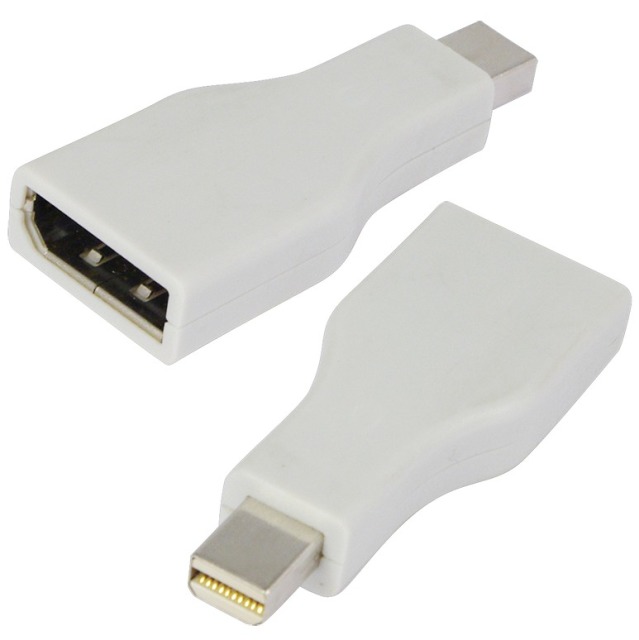 Adapter - Mini-DisplayPort auf, DisplayPort, St.-Bu., weiß Adapter - Mini-DisplayPort auf, DisplayPort, St.-Bu., weiß