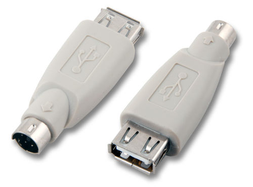 Adapter, USB-A auf Mini Din 6, Bu.-St. Adapter, USB-A auf Mini Din 6, Bu.-St.